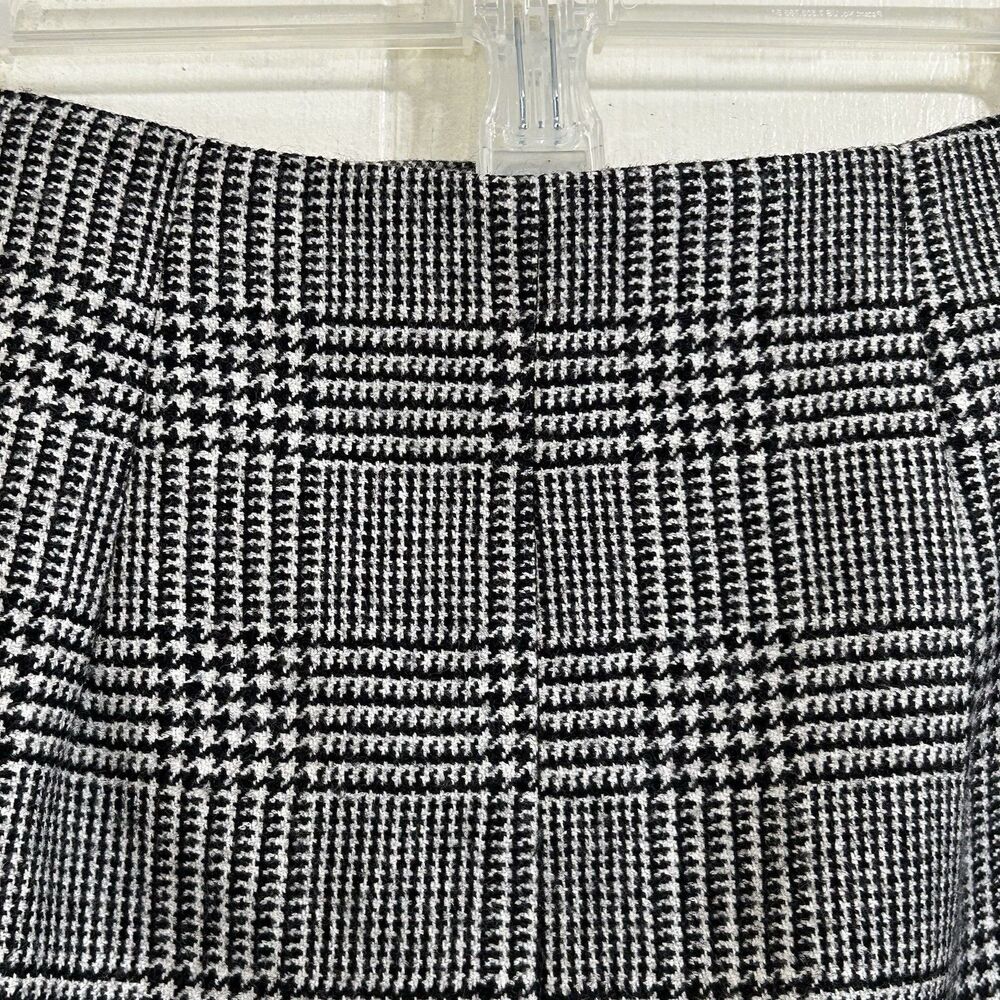 Vintage Breeches Houndstooth Lambswool Mini Skirt Size 10 Gray White Black Skirt - Picture 4 of 12